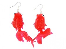 Goldfisch ohrringe kampffisch - ohrringe,