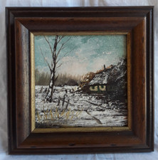 Ölgemälde Bauernkate