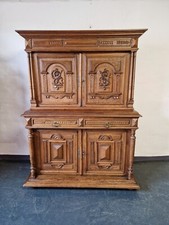 Antiker Gründerzeit Buffetschrank Küchenschrank Bücherschrank um 1870