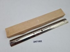 Lineal AUO Metall Kunststoff 30cm Schule Lernen Mathe DDR silbern alt #247182