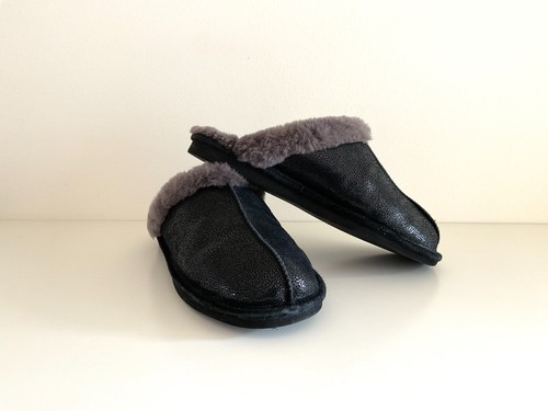 Hausschuhe unisex schwarz