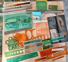 Schriftschablonen, Dreikantmaßstab, Elypsen zeichnen, Technischer Zeichner