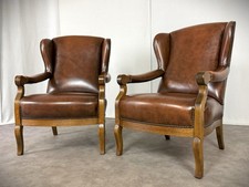 Chesterfield Paar Ledersessel