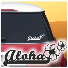 Autoaufkleber Aloha Hawaii Hibiskus Blumen Blüten Aufkleber Auto  Sticker A199 