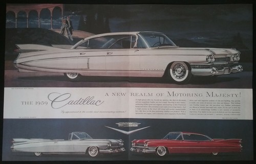Plakat 1959 cadillac - plakat:,