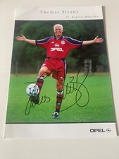 Thomas Strunz FC Bayern München / FCB / Opel / Autogramm-Karte Signatur
