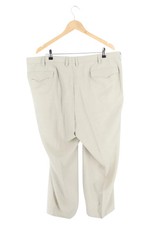 TREVIRA Stoffhose Herren Beige Gr. 56 Business Elegant Klassisch Uni Polyester