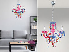 Bunte Kerzen Kronleuchter hängend für Mädchenzimmer Kristallleuchter Lüster