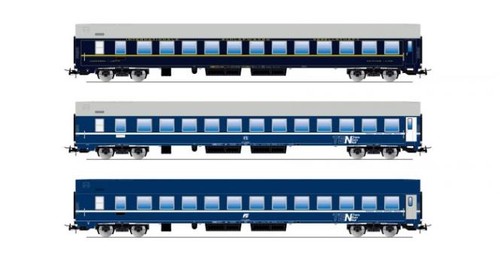 Rivarossi 3er set schlafwagen - 3er-set,