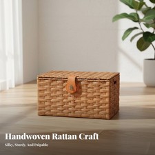 Geflochtene Kiste mit Deckel