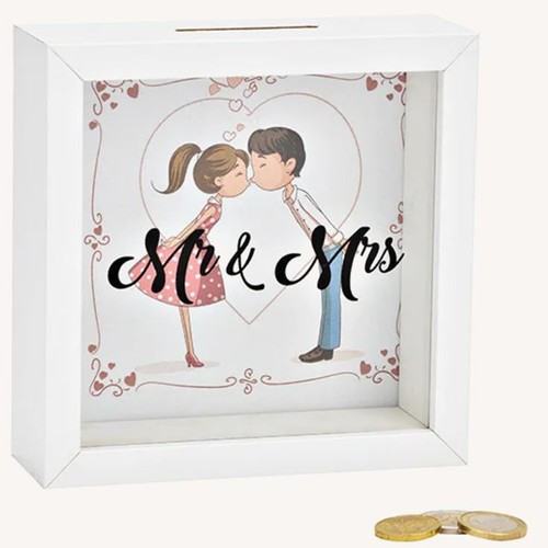 Spardose bilderrahmen mrs - mr, &