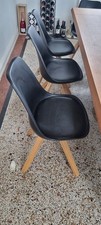 Esszimmerstühle schwarz - 6x,