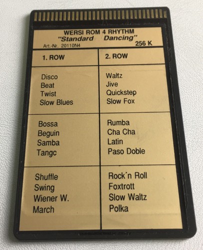 Wersi memory card - memory,