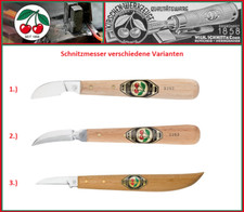 Kirschen Schnitzmesser verschiedene Klingen mit Weißbuchenheft