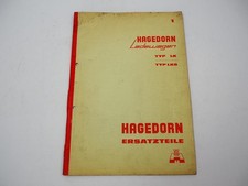 Hagedorn LK LKS Ladewagen Ersatzteilliste Ersatzteilkatalog Baujahr 1967