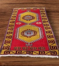 sehr schöne alt antik handgeknüpft türkische teppich aus  laufer