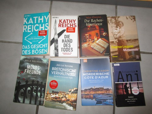 Krimi thriller bücher - 8x, thriller,