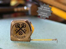 Rollmaßband personalisiert 3m | Maßband Handwerker graviert | Zunftzeichen