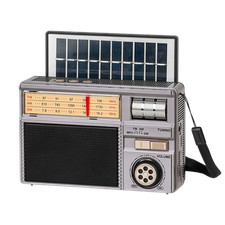 Mobiles analoges Solar-FM-Radio Kruger&Matz Bluetooth AUX wiederaufladbarer 