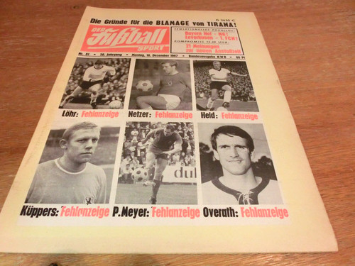 Fußballwoche 1967 - 51,