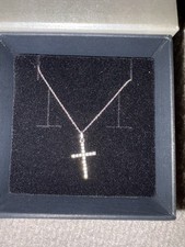 Edle Weißgold Halskette mit