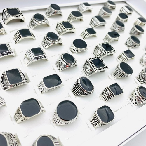 20stk herren ringe - ringe, schwarze