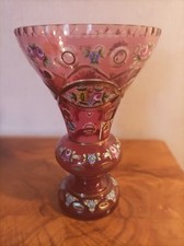 Antike Böhmische Kristallvase