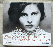 CD ELKE HEIDENREICH liest "Weil du nicht da bist..." von MASCHA KALÉKO # Poesie