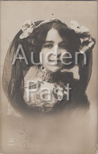 Alte postkarte portrait frau - alte,