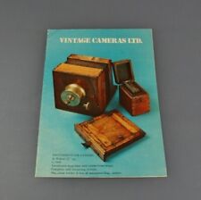 Zeitschrift Prospekt Beschreibung Vintage Cameras LTD.