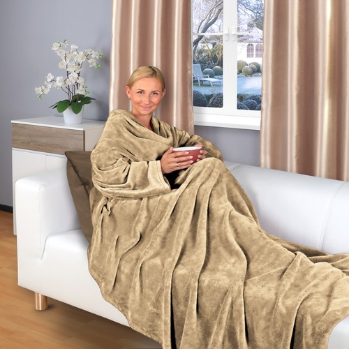 Kuscheldecke mit ärmeln - kuscheldecke,