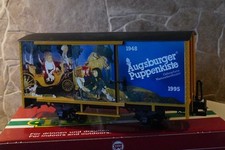 LGB   44353    (Spur G)   gedeckter Güterwagen + OVP - AUGSBURGER PUPPENKISTE