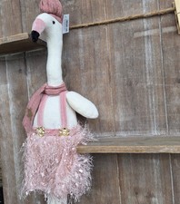 Samt Figur Flamingo 58 cm