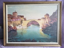 Vintage Ölgemälde signiert