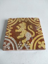 Mittelalterliche Bodenfliese  16. JH. Gotik Renaissance