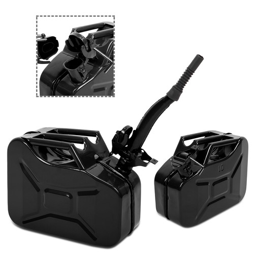 10l schwarz metallkanister - schwarz,