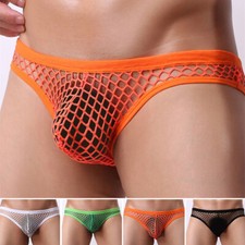 Herren-Mesh-Fischernetz Sexy Durchsichtige Bikini-Slips Strandunterwäs .?