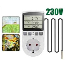 230V Temperaturregler Steckdose Fühler Digital Thermostat Zeitschaltuhr Timer