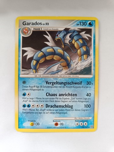 Pokémon karte garados - garados, 19/100