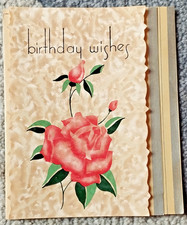 Geburtstagskarte 1938 aus den USA mit Melodie Notenblatt