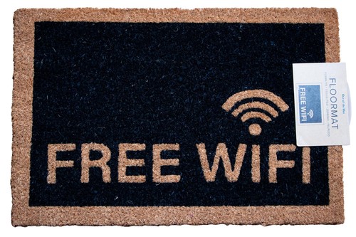 Fußmatte abtreter free wifi - free,