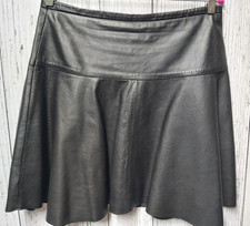 Echtlederrock PATAGO 40 Lammleder schwarz Tellerrock gebraucht aber Bestzustand