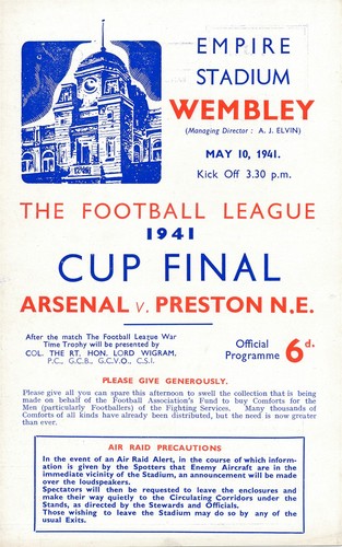 War cup finale - cup, 1941