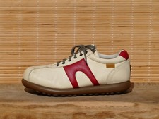 hübsche Halbschuhe CAMPER Pelotas hellbeige rot Leder Gr. 40