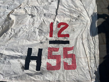 Deko Vintage 12m2 Sharpie Segel,  Gaffel - Groß - Segel und Fock aus Baumwolle