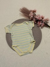 Gestreifter Kurzarmbody, neutral, Gr. 50/56, Mädchen, Junge, Baby Body