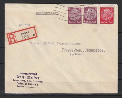 Deutsches reich brief posen - deutsches,