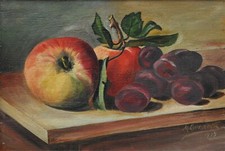 Antikes Stillleben mit Äpfeln