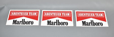 3 x Sticker Marlboro Abenteuer Team alte Aufkleber Tabak Zigaretten vintage #B2