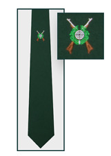 Schützenkrawatte - Schützenmotiv gestickt in dunkelgrün 313 Lloyds Krawatten